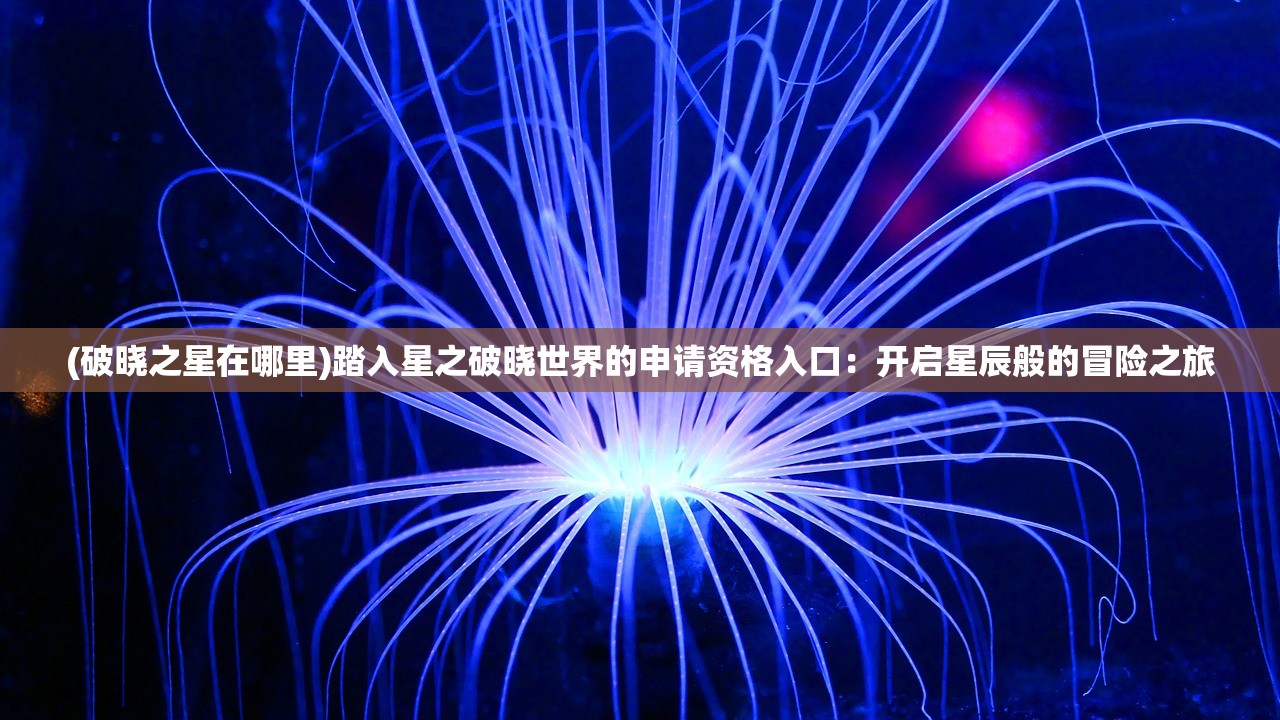 (破晓之星在哪里)踏入星之破晓世界的申请资格入口:开启星辰般的冒险之旅 (破晓之星在哪里)踏入星之破晓世界的申请资格入口:开启星辰般的冒险之旅