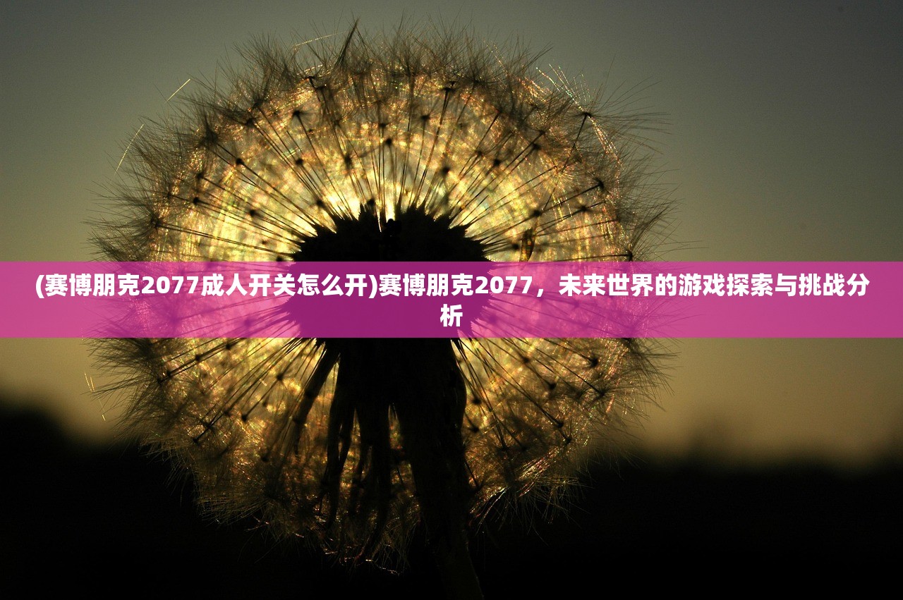 (赛博朋克2077成人开关怎么开)赛博朋克2077，未来世界的游戏探索与挑战分析