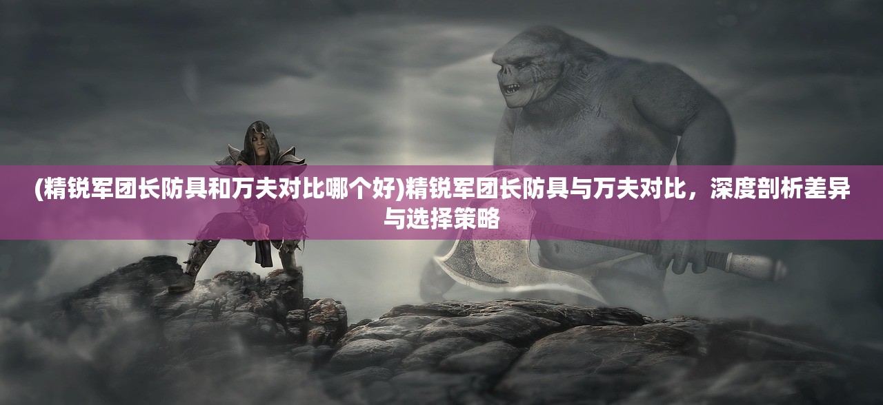 (精锐军团长防具和万夫对比哪个好)精锐军团长防具与万夫对比,深度剖析差异与选择策略 (精锐军团长防具和万夫对比哪个好)精锐军团长防具与万夫对比,深度剖析差异与选择策略